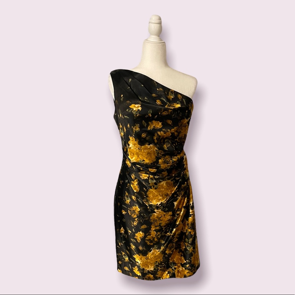 Maggy London Satin Cocktail Dress